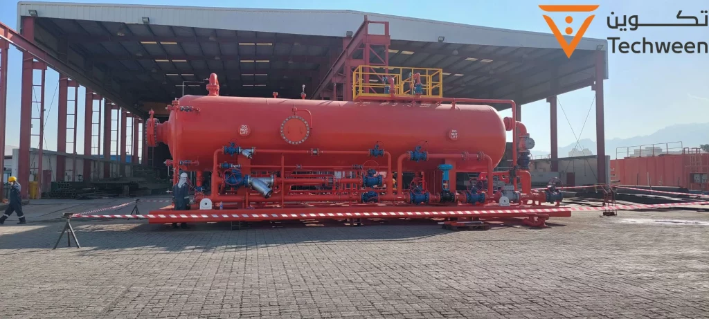 Design, Fabrication and Commissioning of Three phase Separator. ASME U Stamp 